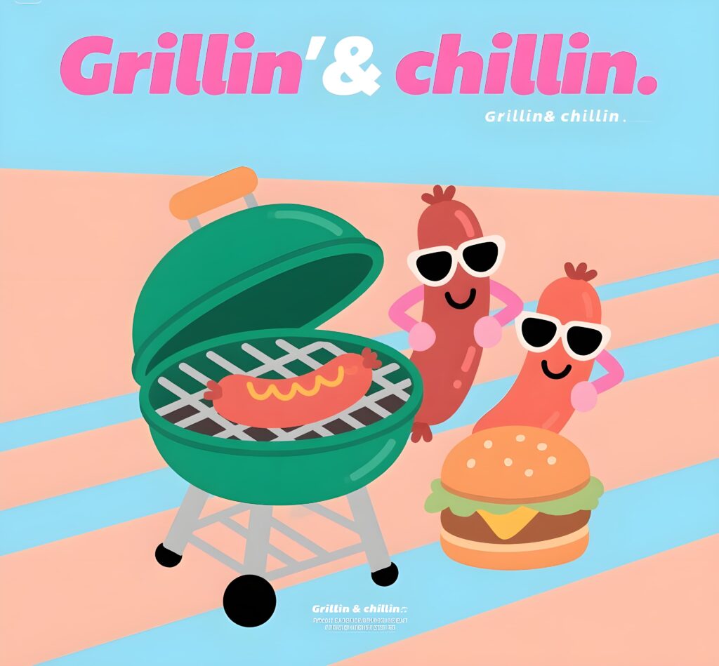 A humorous illustration of meat characters saying "Nice to meat you," showcasing a fun take on meat puns.