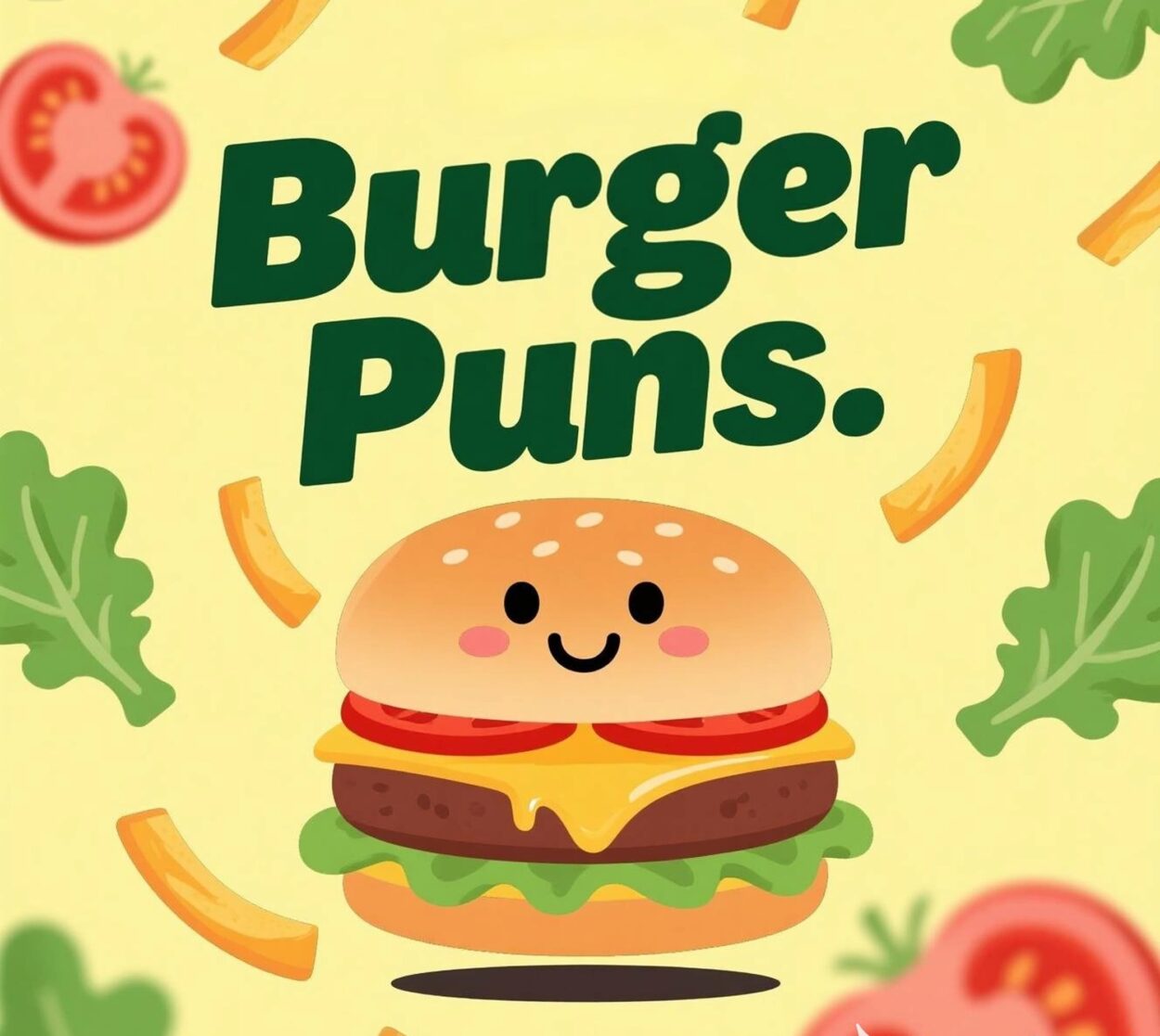 Visual of the Burger Puns post, a resource filled with clever and funny burger puns for enthusiasts.
