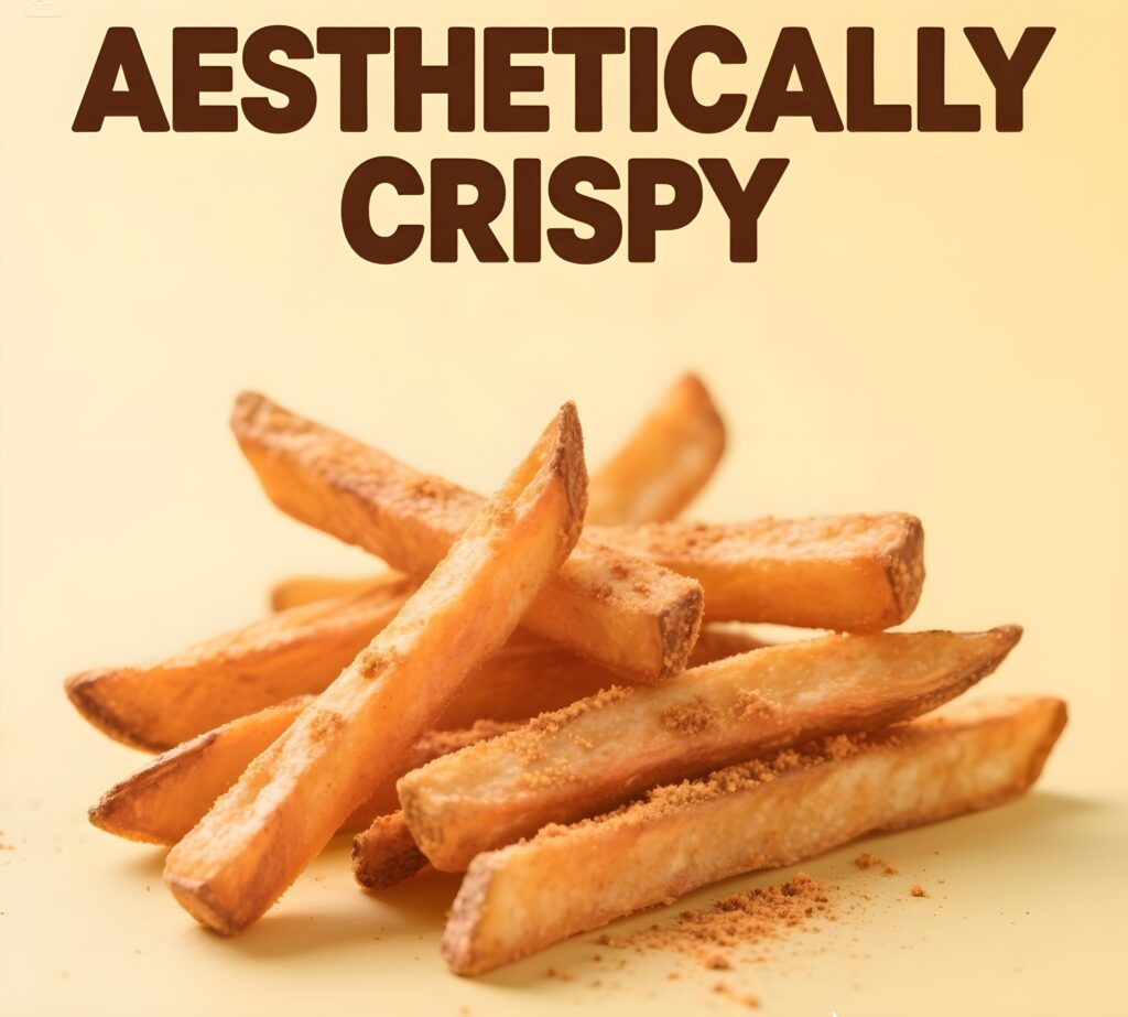 A plate of golden, crispy fries with a perfect crunch, ready to be enjoyed with a side of dipping sauce